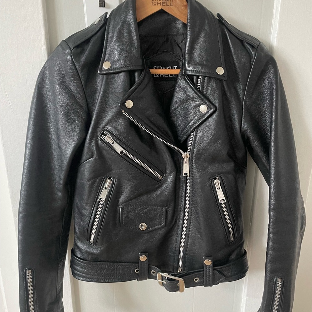 Straight To Hell - Commando - Black Leather Jacket